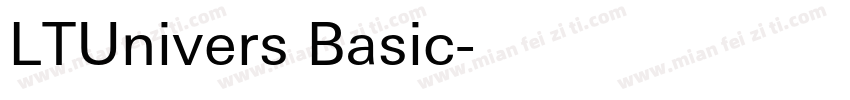 LTUnivers Basic字体转换